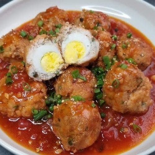 Cá Viên Bọc Trứng Cút