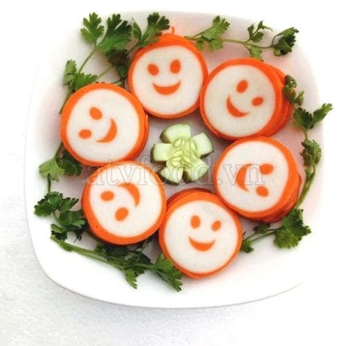 Viên Cá Surimi hình mặt cười